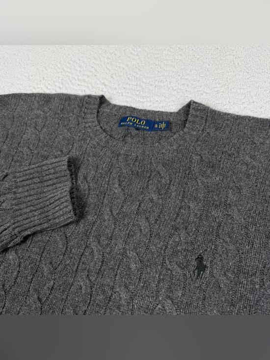 Polo Ralph Lauren Other - Polo Ralph Lauren Sweater Mens XL Gray Wool Cashmere Blend Knit Pullover Pony